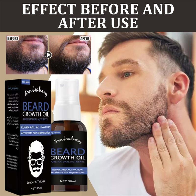 Beard Oil - Óleo para Crescimento de Barba, Bálsamo