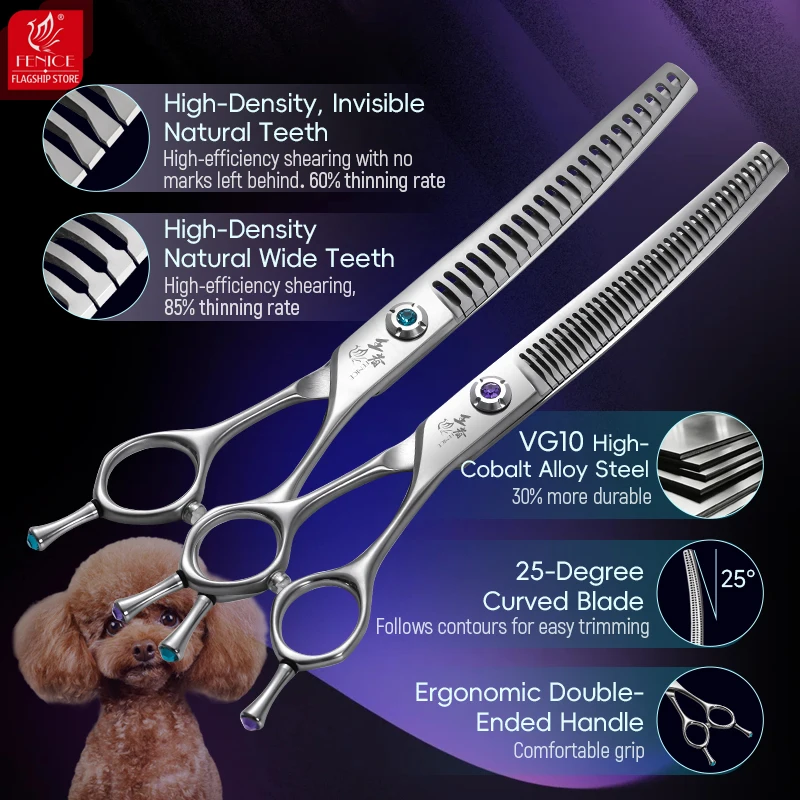 Tesoura Curva para Cães Fenice - Grooming Scissors avaliação e preço