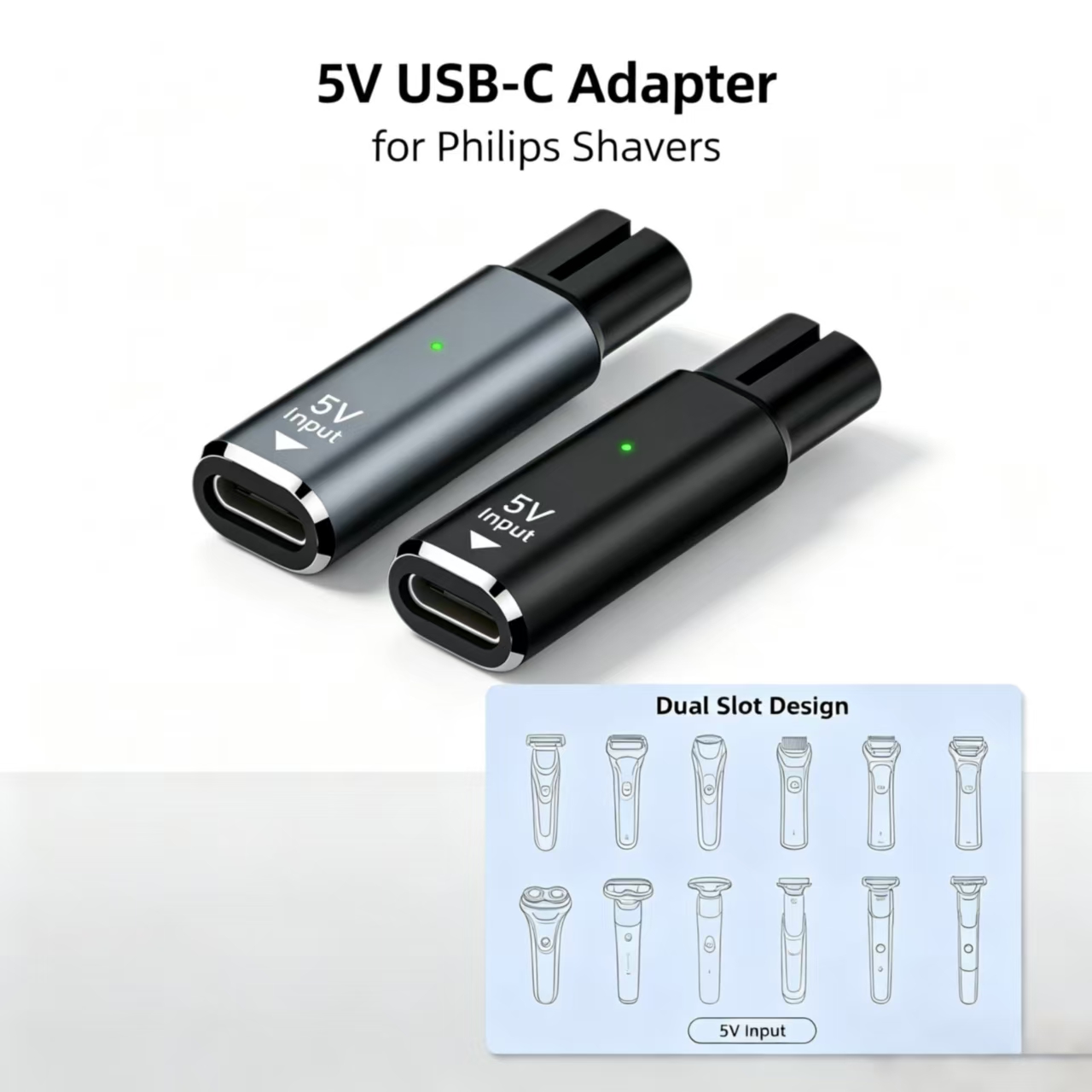 Adaptador de 5V, conector fême - Electric Shaver Rotary avaliação e preço