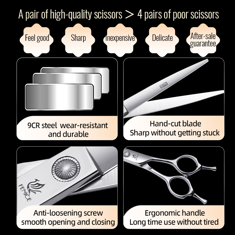 Fenice 6//6.5/7/7.5 Polegada p - Grooming Scissors avaliação e preço